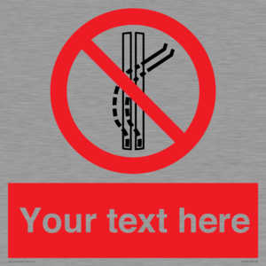 Custom prohibition Do not leave the tow track